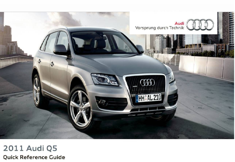 2011 Audi q5 Quick Reference Guide Free Download