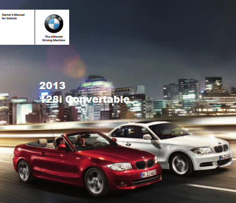 2013 Bmw 128i Convertible Owners Manual Free Download