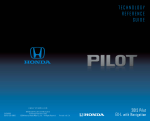 2015 Honda Pilot ex-l With Navigation Technology Reference Guide Free Download
