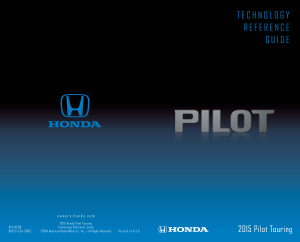 2015 Honda Pilot Touring Technology Reference Guide Free Download
