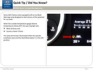 2015 Hyundai Azera Icy Road Warning Lamp Quick Tips Manual Free Download