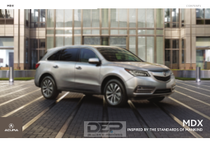 2016 Acura Mdx part-1 Car Owners Manual Free Download