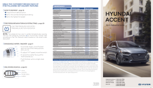 2018 Hyundai Accent Quick Reference Guide Free Download