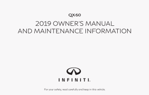 2019 Infiniti Usa qx60 Owner Manual Free Download