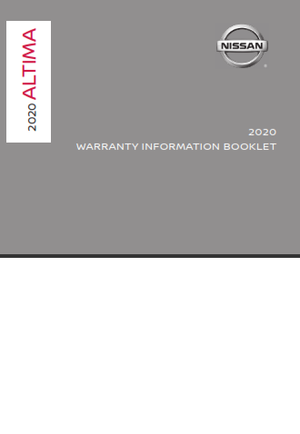 2020 Nissan Altima Warranty Information Booklet Free Download