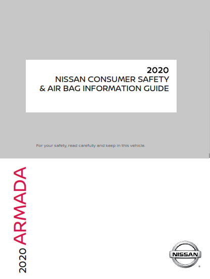 2020 Nissan Armada Consumer Safety And Air Bag Information Guide Free Download