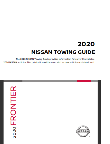 2020 Nissan Frontier Towing Guide Free Download