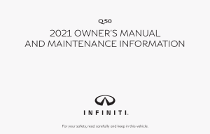 2021 Infiniti Usa q50 Owner Manual Free Download