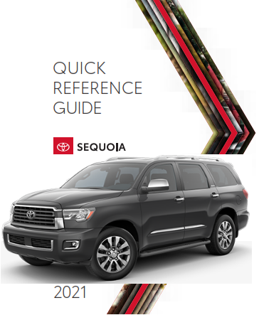 2021 Toyota Sequoia Quick Reference Guide Free Download