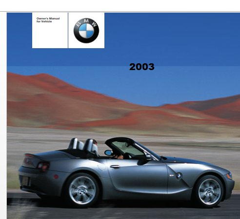 2003 Bmw 3.0i Roadster Owners Manual Free Download
