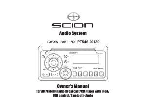 2012 Toyota Scion Iq Base Audio Headunit Owners Manual Free Download