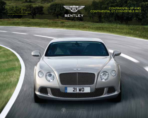 2013 Bentley Continental Gtc Car Owners Manual Free Download