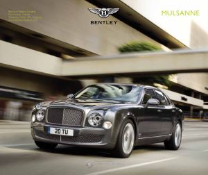 2013 Bentley Mulsanne Car Owners Manual Free Download