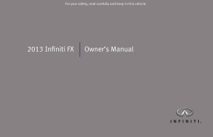 2013 Infiniti Usa Fx Owner Manual Free Download