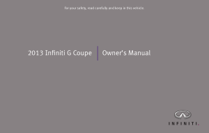 2013 Infiniti Usa G Coupe Owner Manual Free Download
