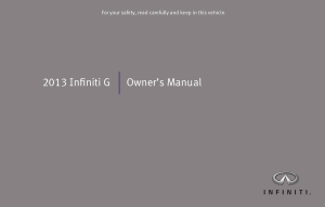 2013 Infiniti Usa G Sedan Owner Manual Free Download