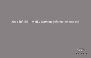 2013 Infiniti Usa Hybrid Warranty Booklet Free Download