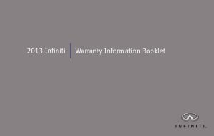 2013 Infiniti Usa Warranty Booklet Free Download