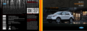 2014 Ford Explorer Quick Reference Guide Free Download