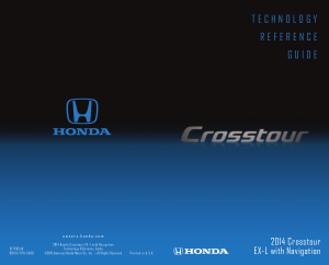 2014 Honda Crosstour ex-l With Navigation Technology Reference Guide Free Download