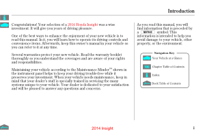 2014 Honda Insight Owners Manual Free Download
