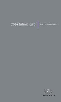2014 Infiniti Usa q70 Quick Reference Guide Free Download