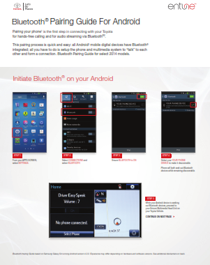 2014 Toyota 4runner Bluetooth Pairing Guide For Android Free Download