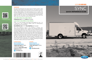 2015 Ford e-450 Quick Reference Guide Free Download
