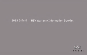 2015 Infiniti Usa Hybrid Warranty Booklet Free Download