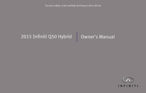 2015 Infiniti Usa q50 Hybrid Owner Manual Free Download