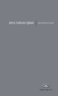 2015 Infiniti Usa qx60 Quick Reference Guide Free Download