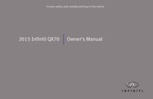 2015 Infiniti Usa qx70 Owner Manual Free Download