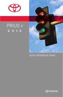 2015 Toyota Prius V Quick Reference Guide Free Download