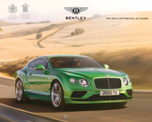2016 Bentley Continental Gt Car Owners Manual Free Download