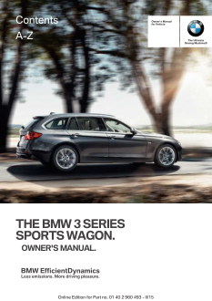 2016 Bmw 3 Series Sports Wagon Car Owners Manual Free Download