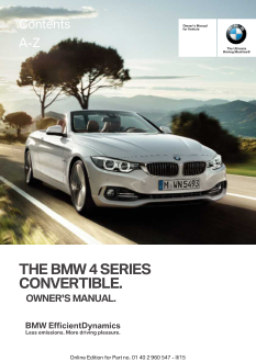 2016 Bmw 4 Series Convertible Car Owners Manual Free Download