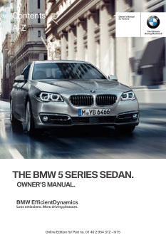 2016 Bmw 535d Sedan Car Owners Manual Free Download