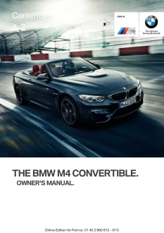 2016 Bmw m4 Convertible Car Owners Manual Free Download