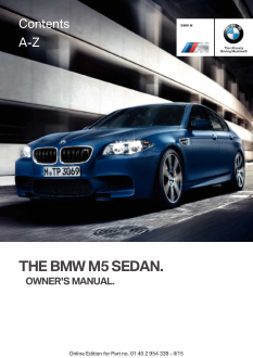 2016 Bmw m5 Sedan Car Owners Manual Free Download