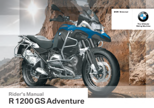 2016 Bmw R 1200 Gs Adventure Owners Manual Free Download