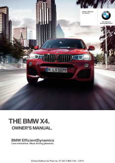 2016 Bmw x4 Car Owners Manual Free Download