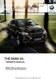 2016 Bmw x6 xdrive35i Car Owners Manual Free Download