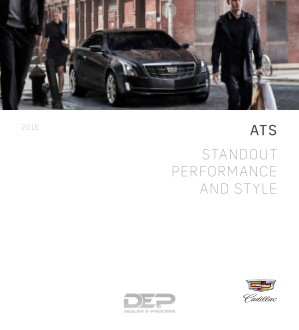 2016 Cadillac Ats Coupe Car Owners Manual Free Download