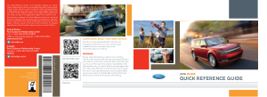 2016 Ford Flex Quick Reference Guide Free Download
