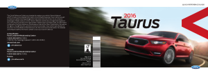 2016 Ford Taurus Quick Reference Guide Free Download