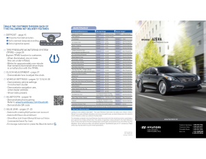 2016 Hyundai Azera Quick Reference Guide Free Download