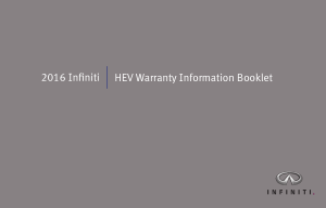 2016 Infiniti Usa Hybrid Warranty Booklet Free Download