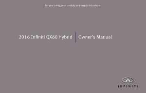 2016 Infiniti Usa qx60 Hybrid Owner Manual Free Download