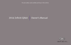 2016 Infiniti Usa qx60 Owner Manual Free Download