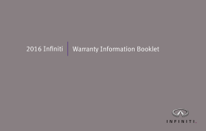 2016 Infiniti Usa Warranty Booklet Free Download